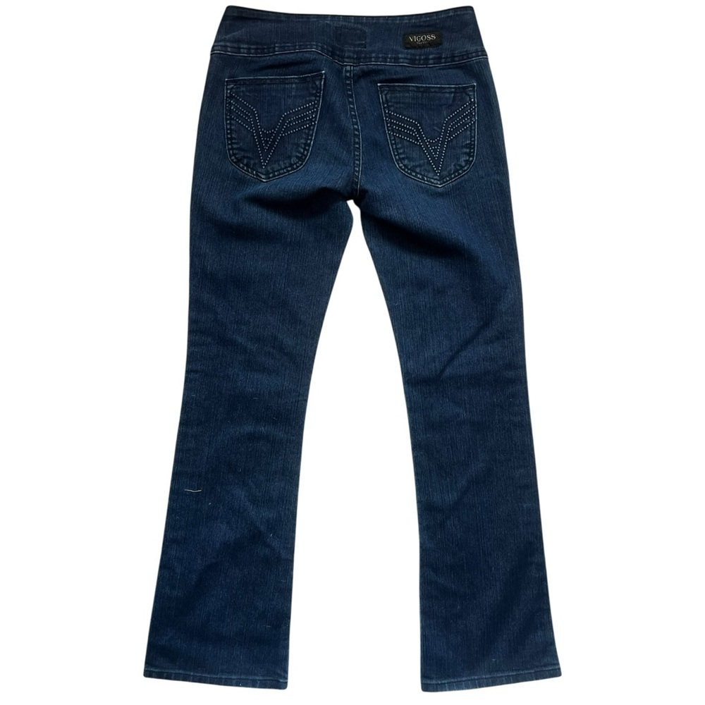 Vigoss Classic Women's Dark Blue Boot Cut Jeans EUC 3